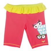 fluo red / soft green