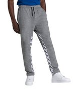 dark grey melange-white-black